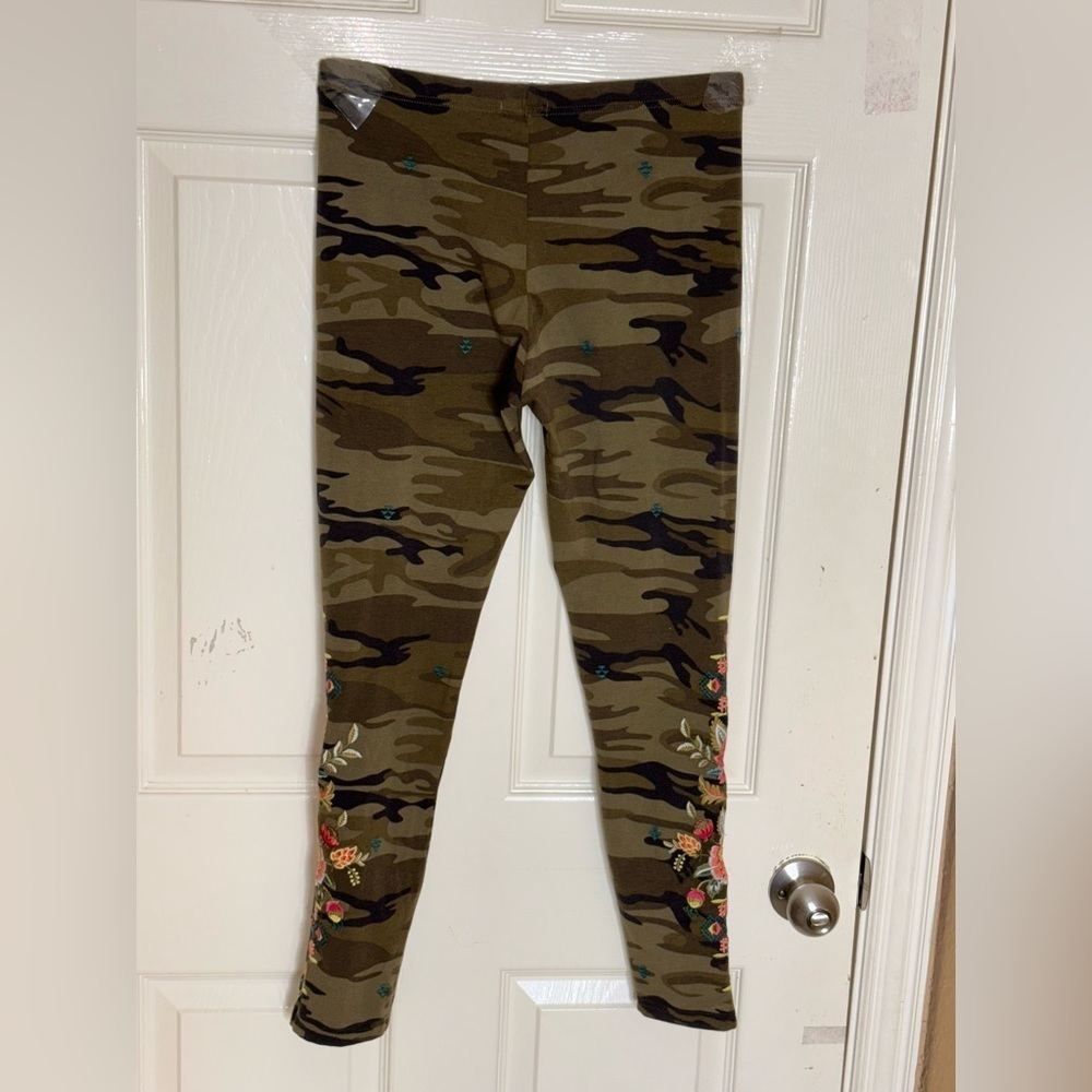Johnny Was Jailyn Legging Molly Camo Floral Leggings Pants Embroidery Flower  S‍